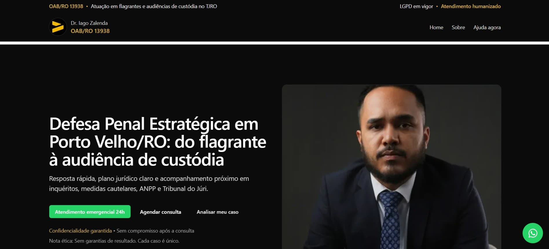 Preview do projeto Zalenda Advogados