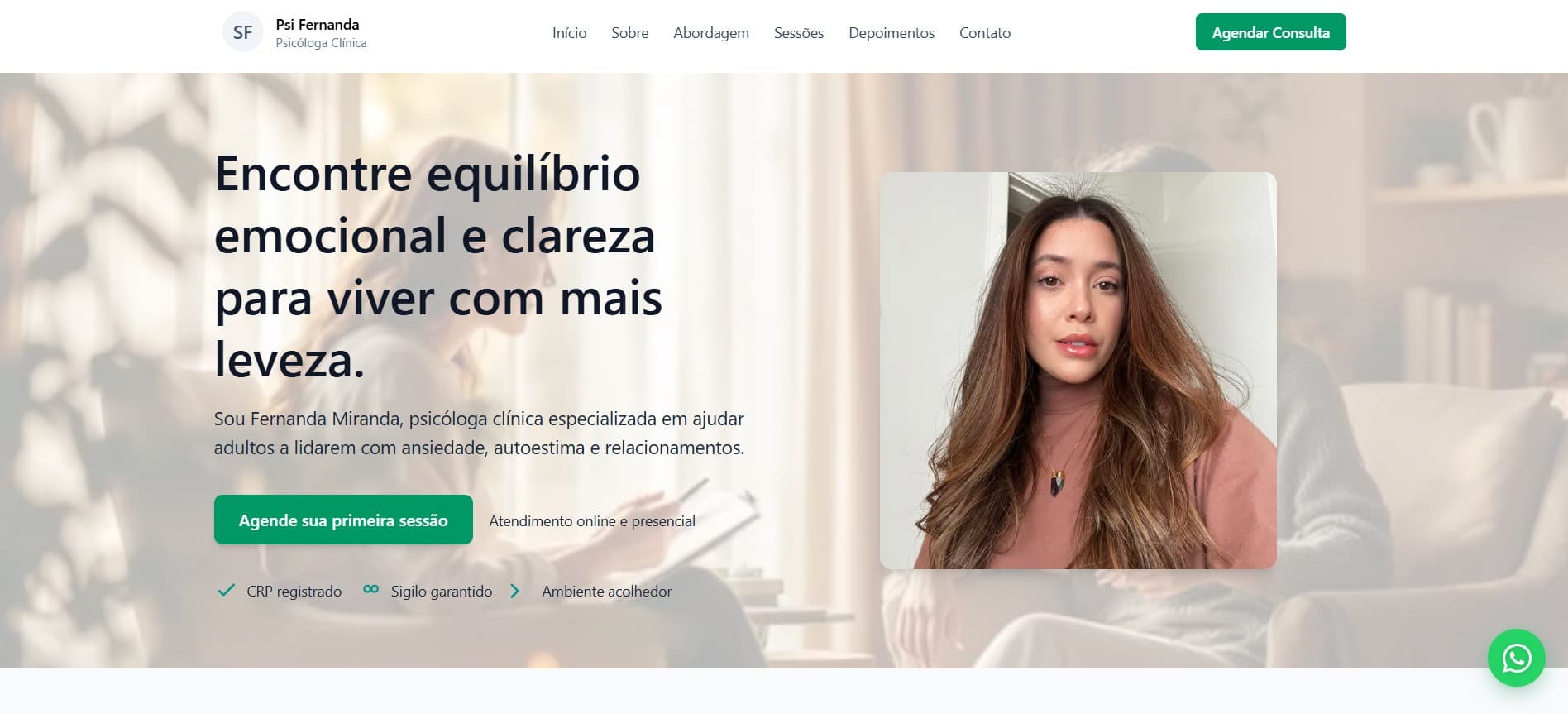 Preview do projeto Psicóloga Fernanda Miranda